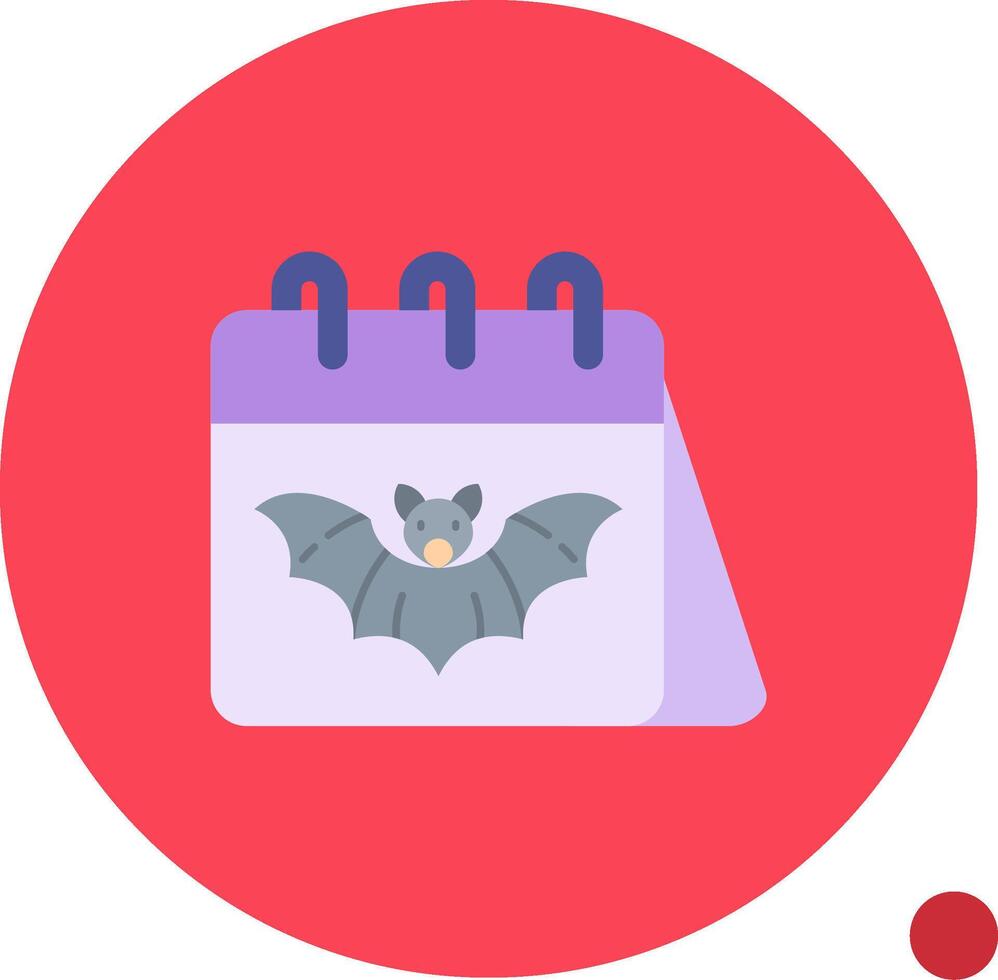 demonio largo circulo icono vector