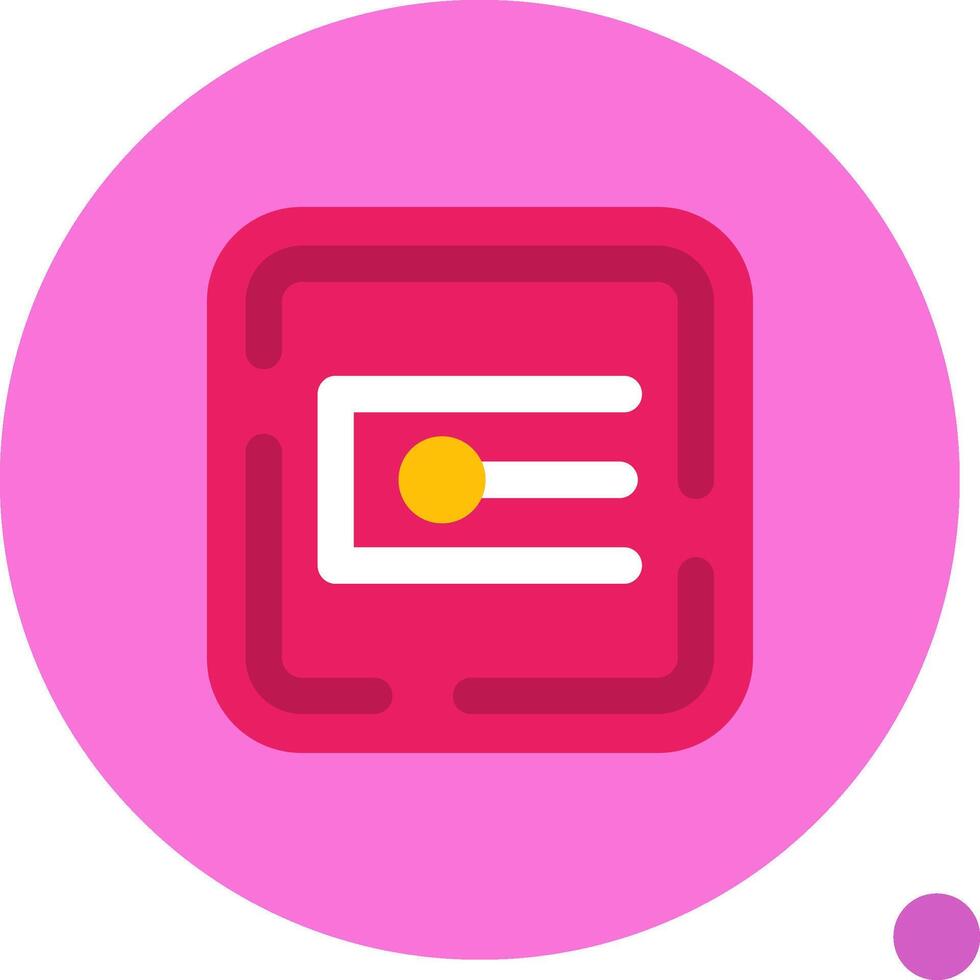 Endpoint Long Circle Icon vector