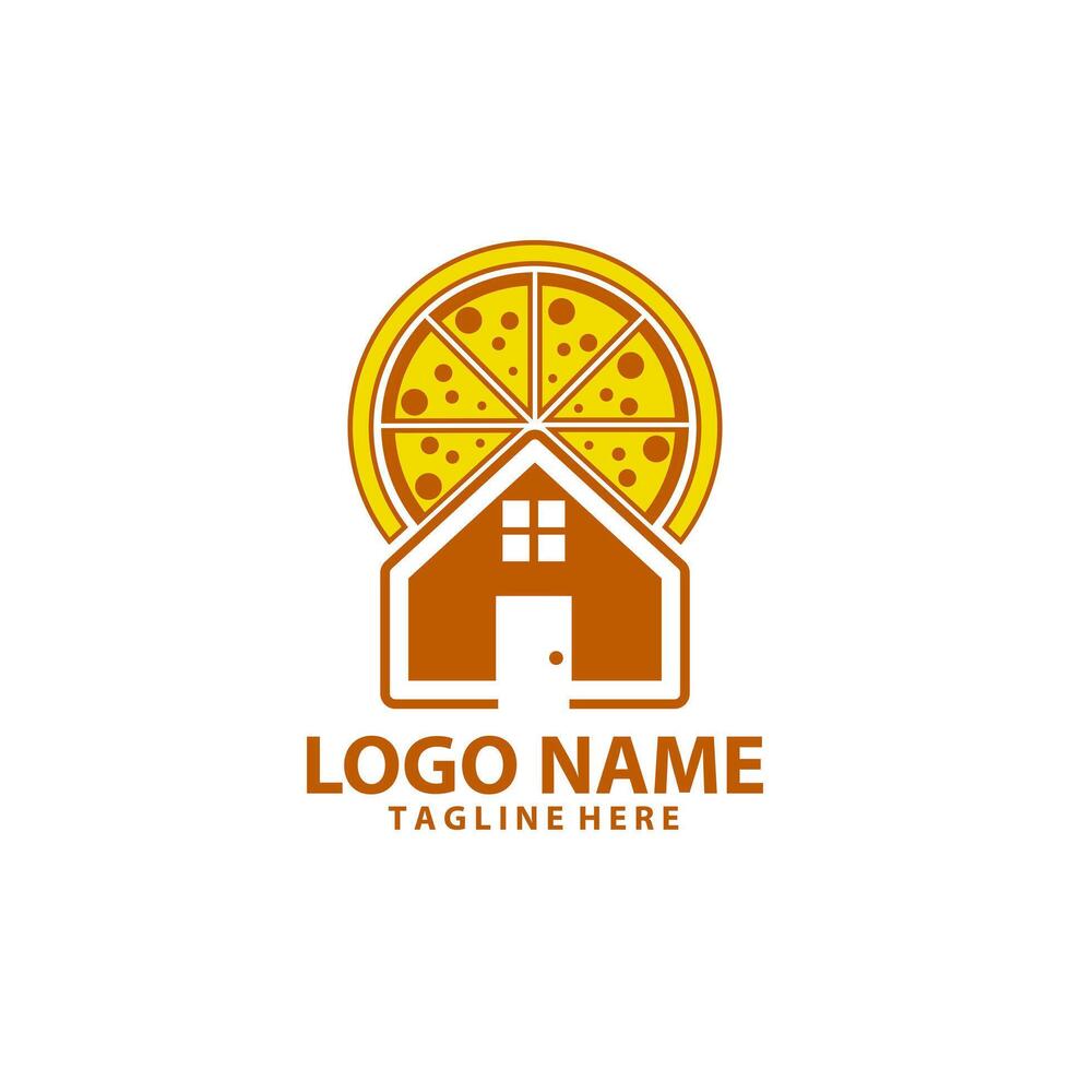 minimalist green house icon logo design vector