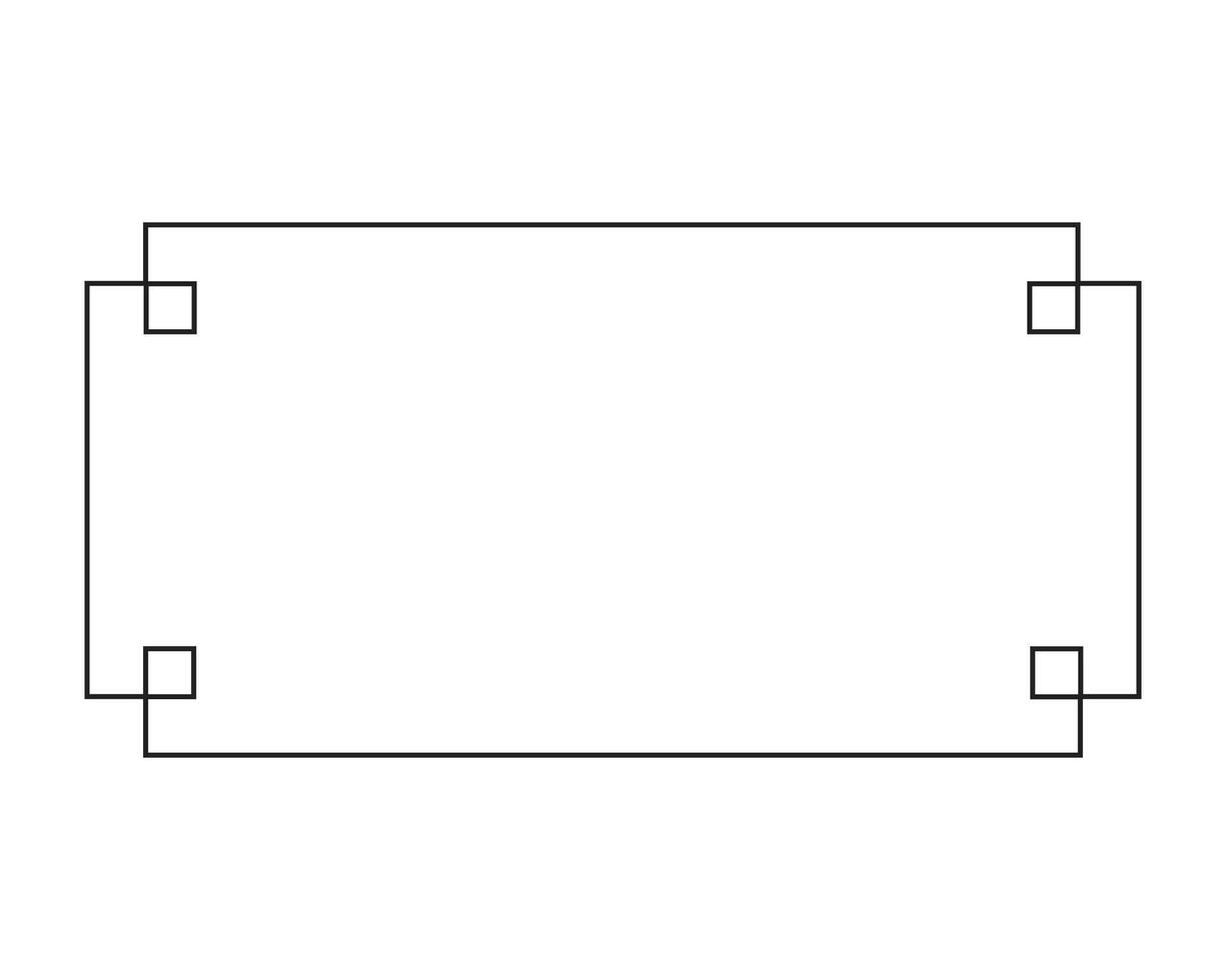 Asian frames with black outline for element, advertising, post and social media vector