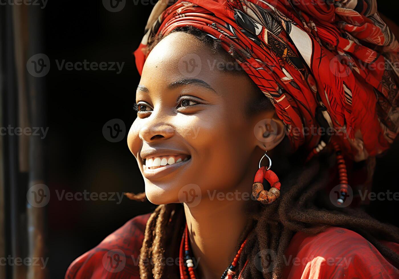 AI generated Woman in traditional clothes and headscarf. Woman's Day. Tradition and culture photo