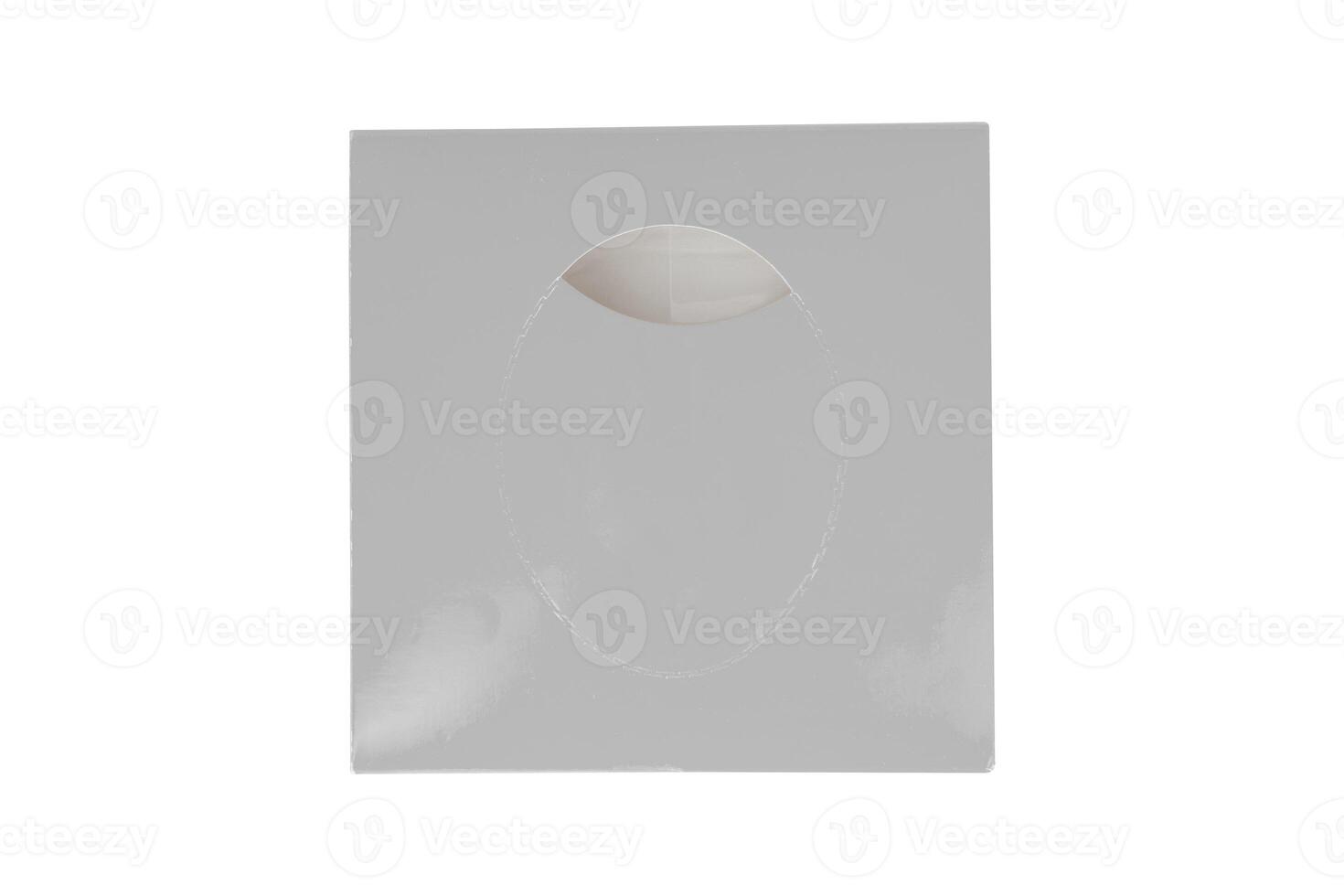 Square Tissues Box Isolated on White Background photo