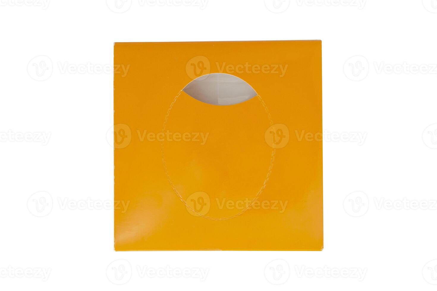 Square Tissues Box Isolated on White Background photo