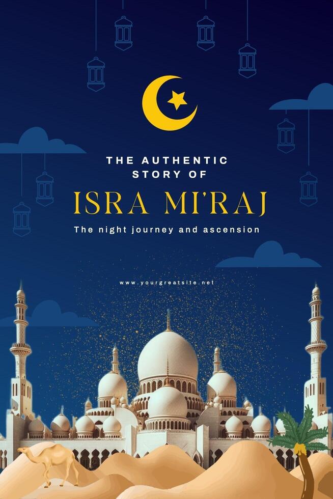 the story of isra miraj pinterest graphic template