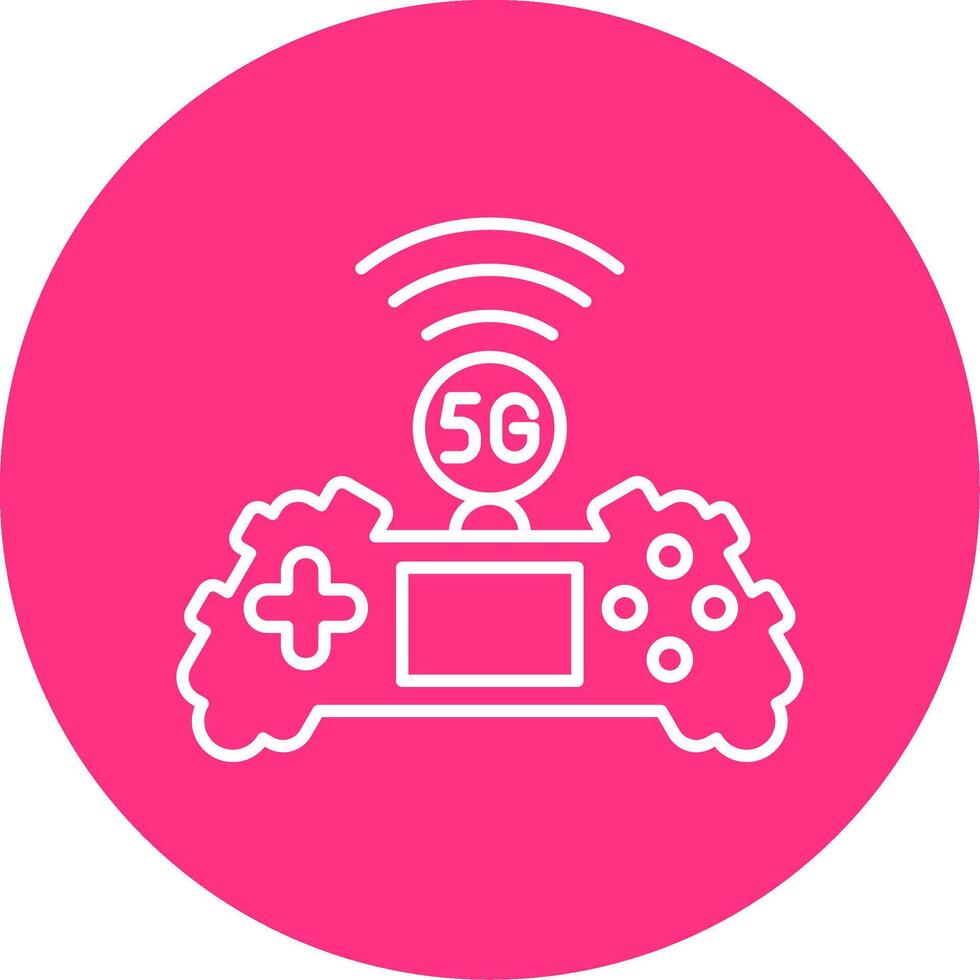 Game Line Multicircle Icon vector