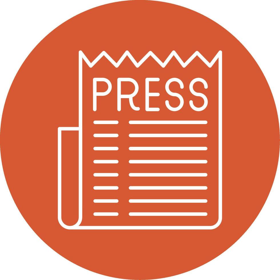 Press Release Line Multicircle Icon vector