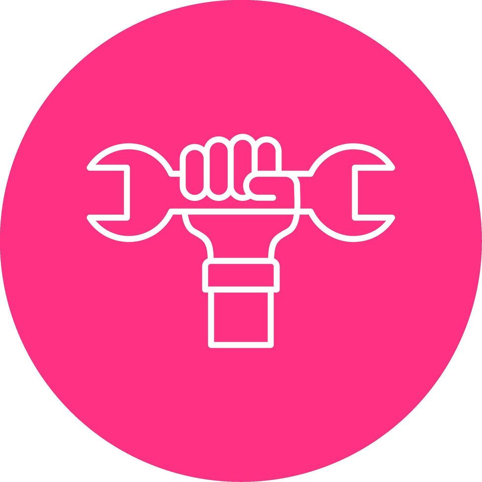 Labour Day Line Multicircle Icon vector