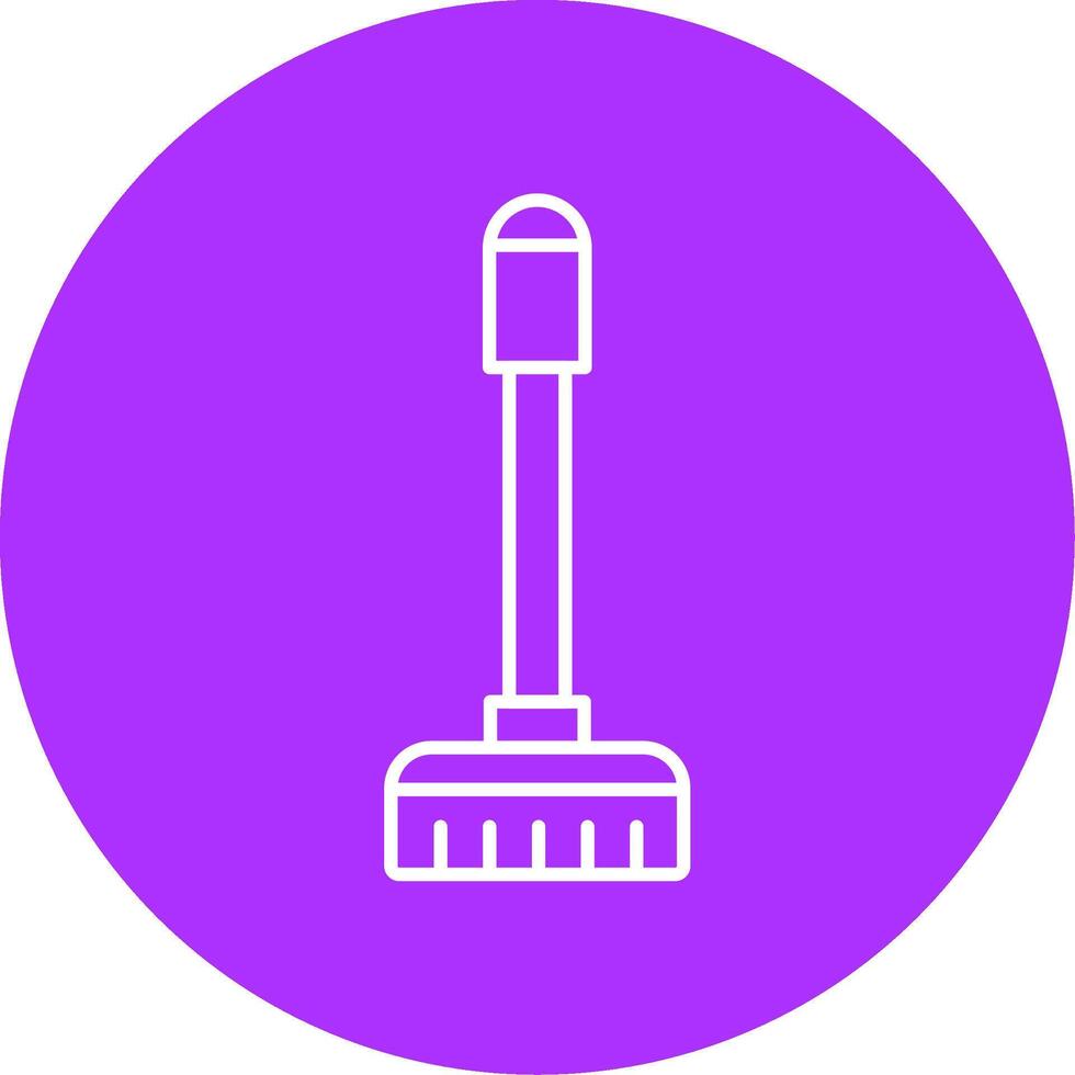Floor Mop Line Multicircle Icon vector