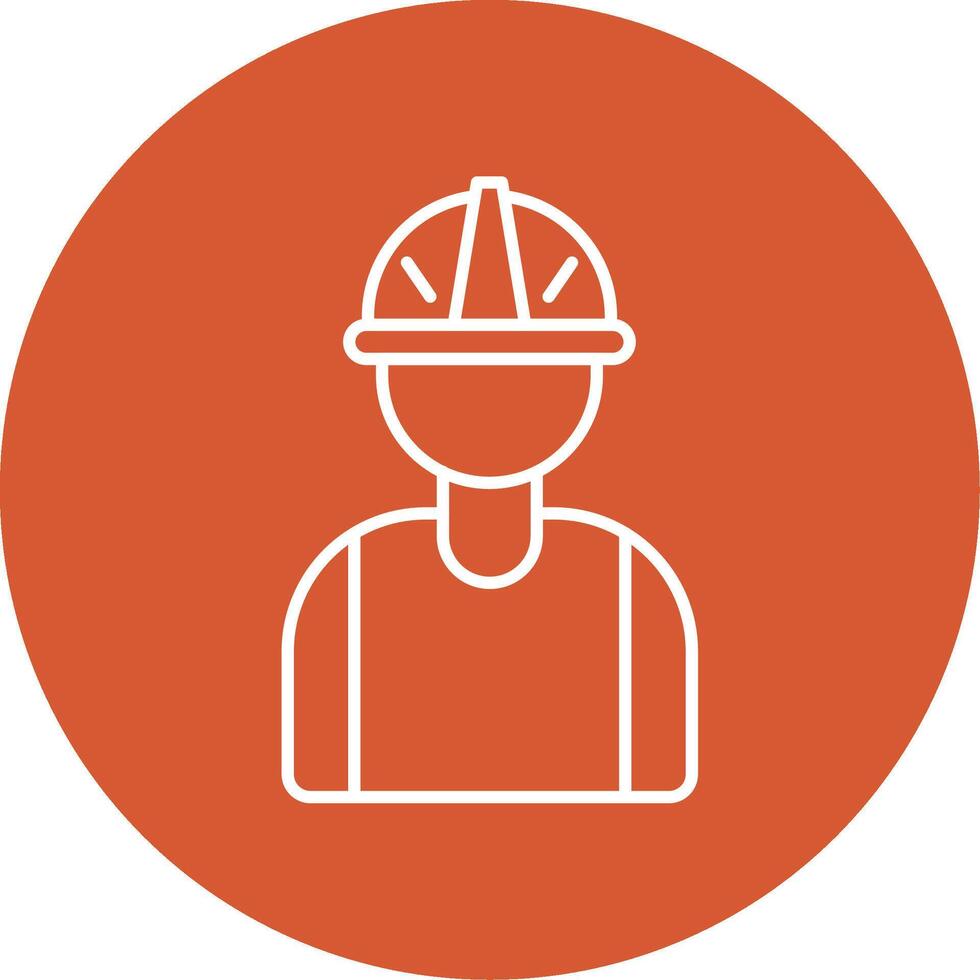 Worker Line Multicircle Icon vector