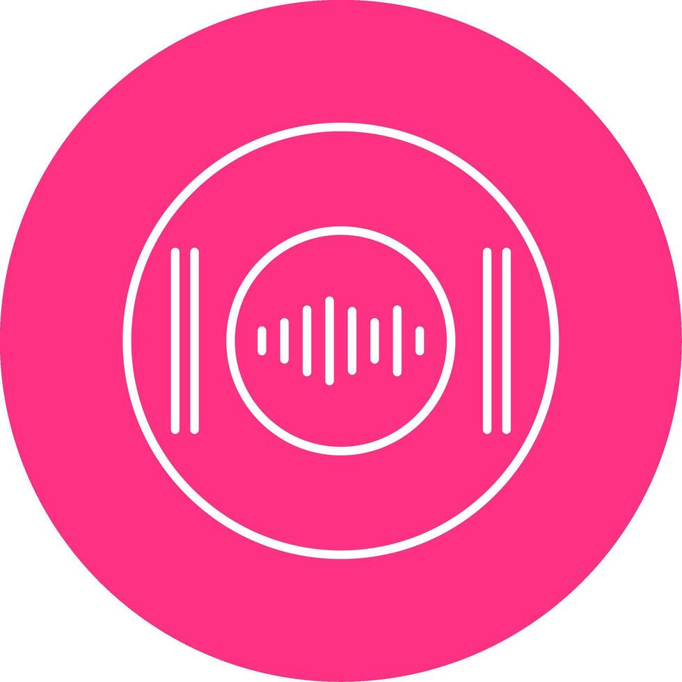 Recording Line Multicircle Icon vector