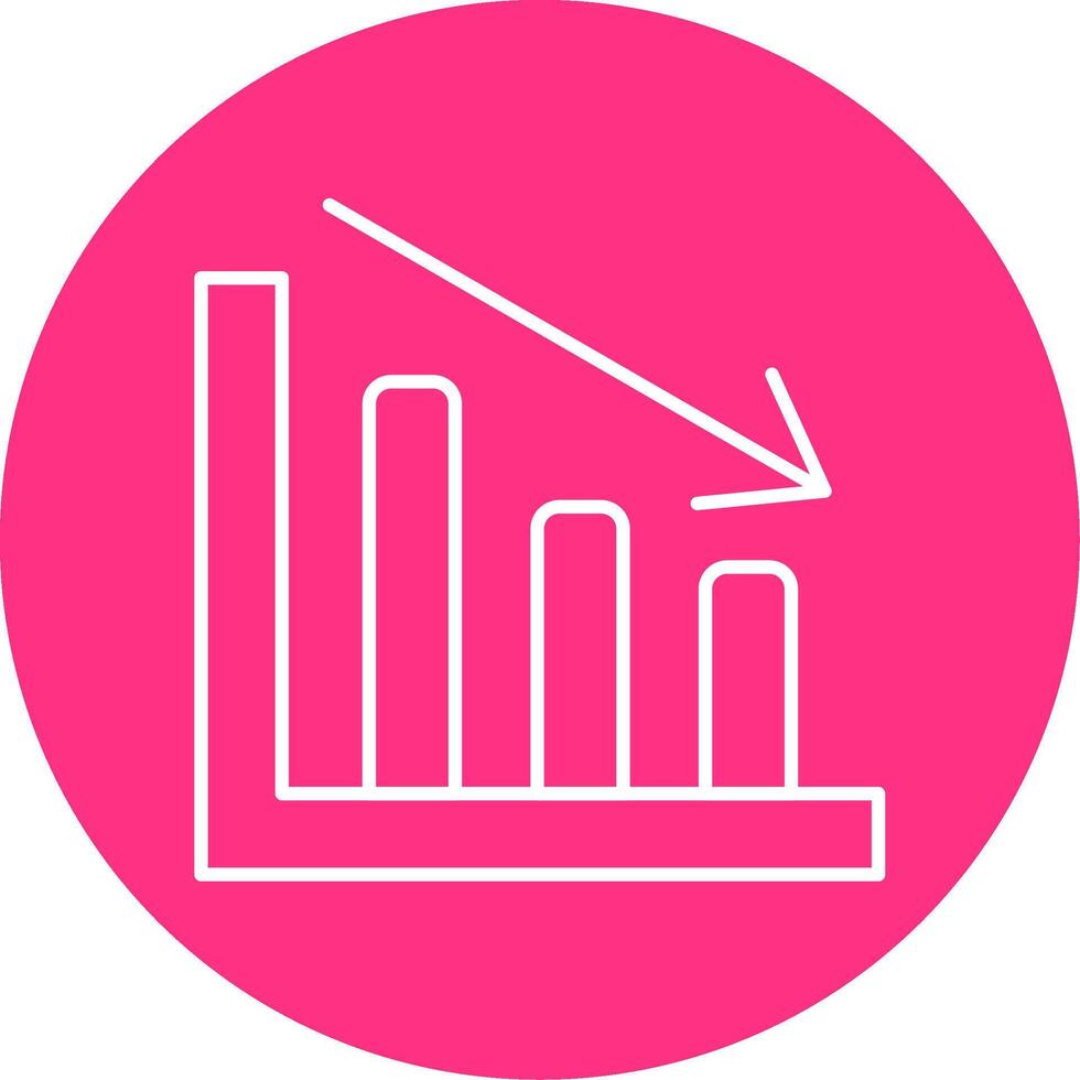 Line chart Line Multicircle Icon vector