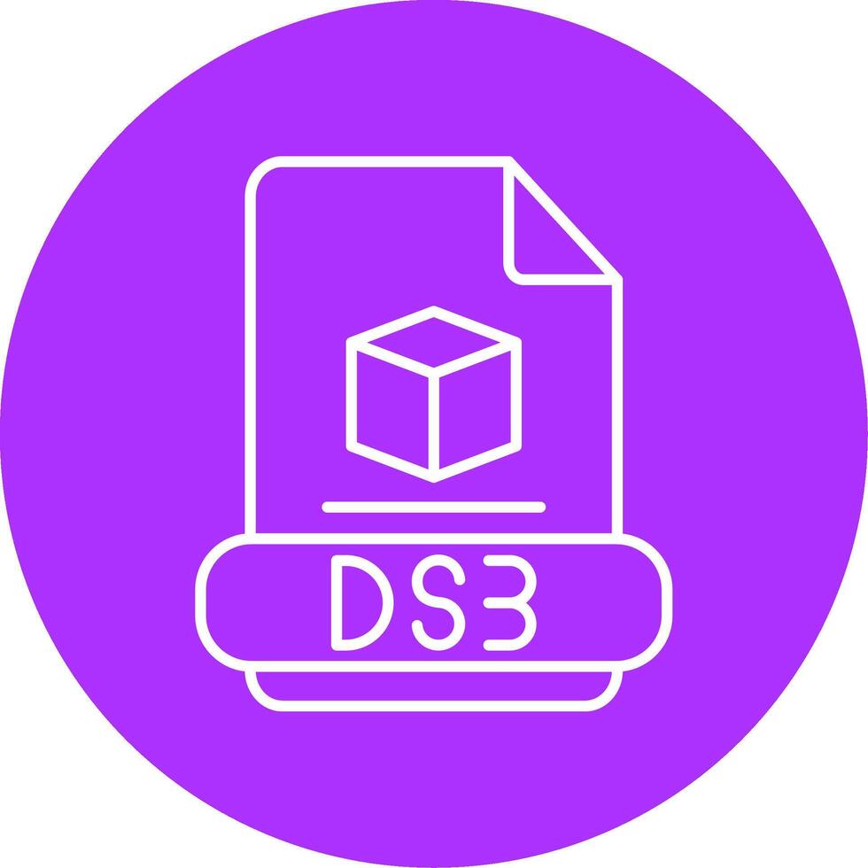 3ds Line Multicircle Icon vector