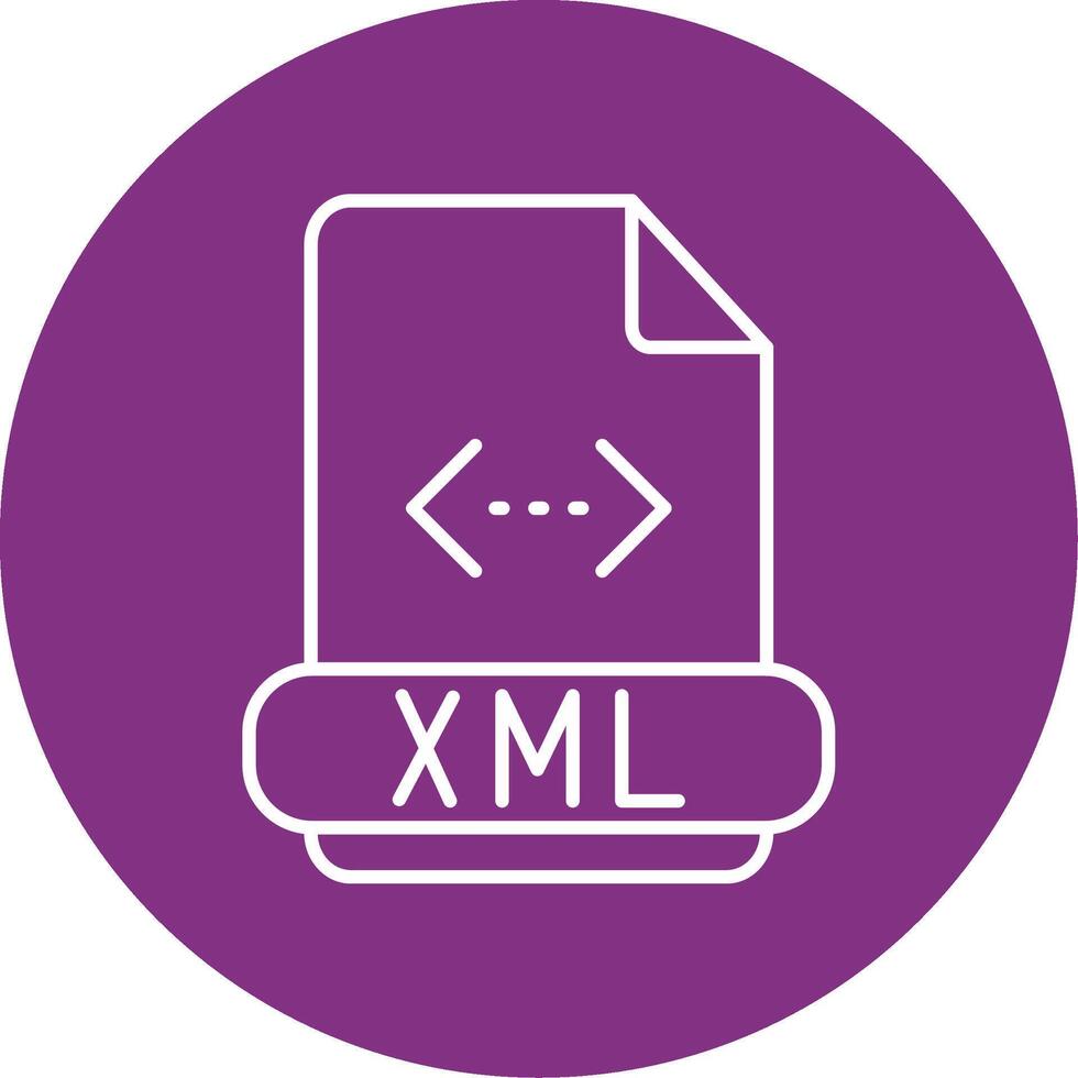 Xml Line Multicircle Icon vector