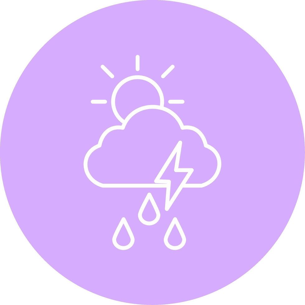 Storm Line Multicircle Icon vector