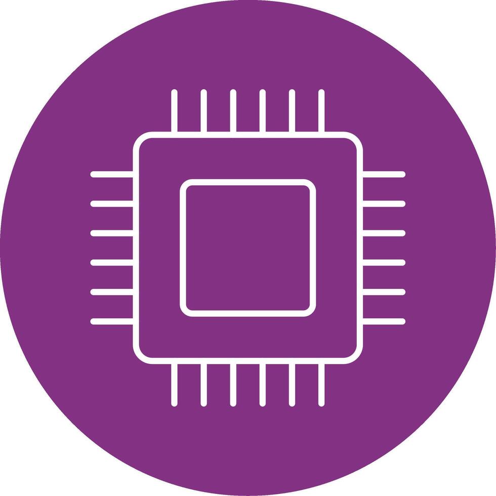 Circuit Board Line Multicircle Icon vector