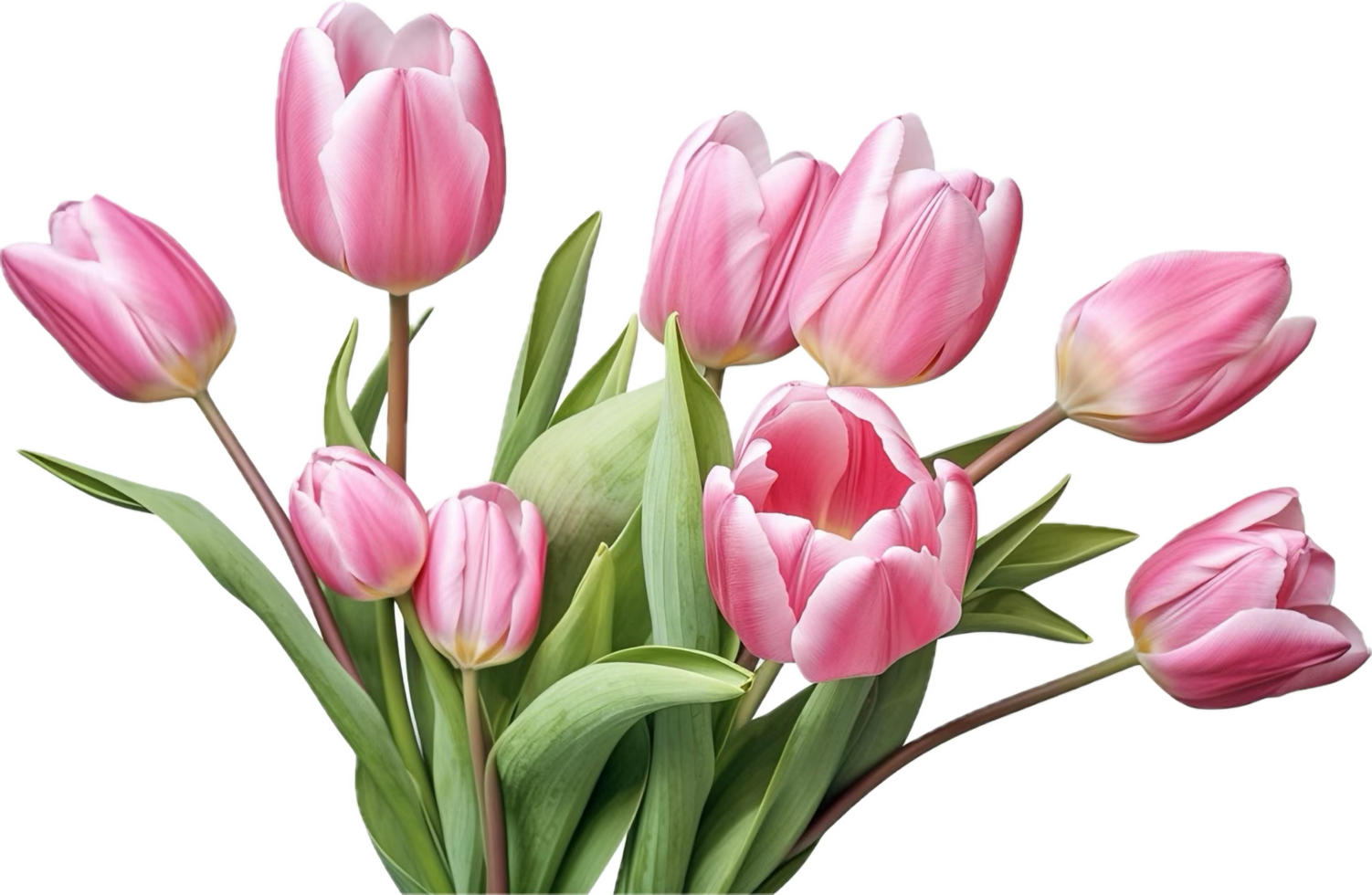 ai gerado ramalhete do Rosa tulipas png