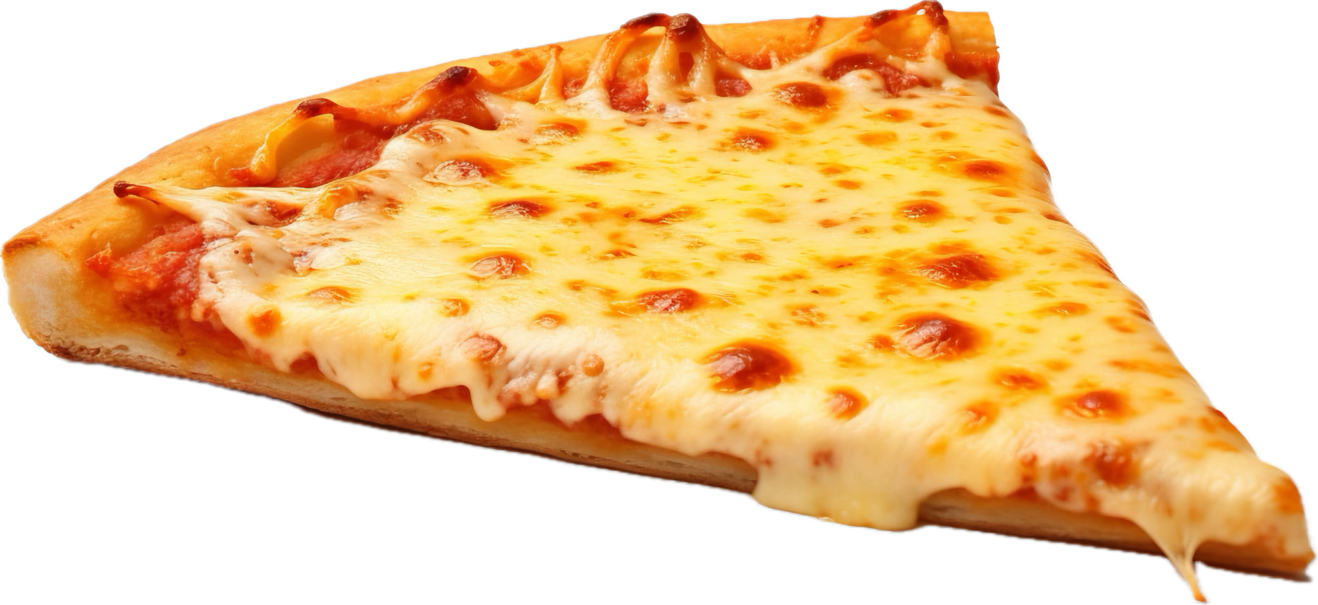 ai generiert Scheibe von Käse Pizza png