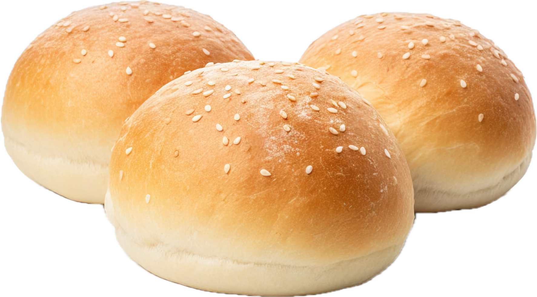 AI generated plain kaiser rolls png