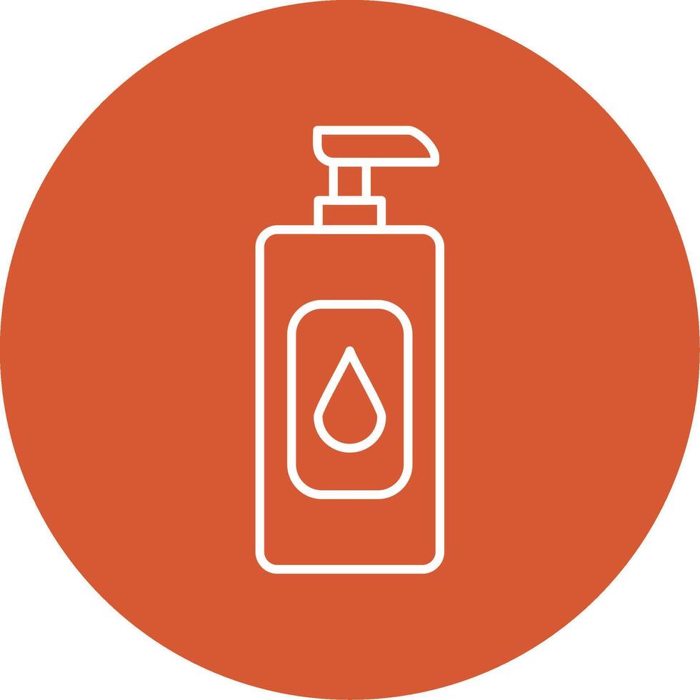 Shampoo Line Multicircle Icon vector