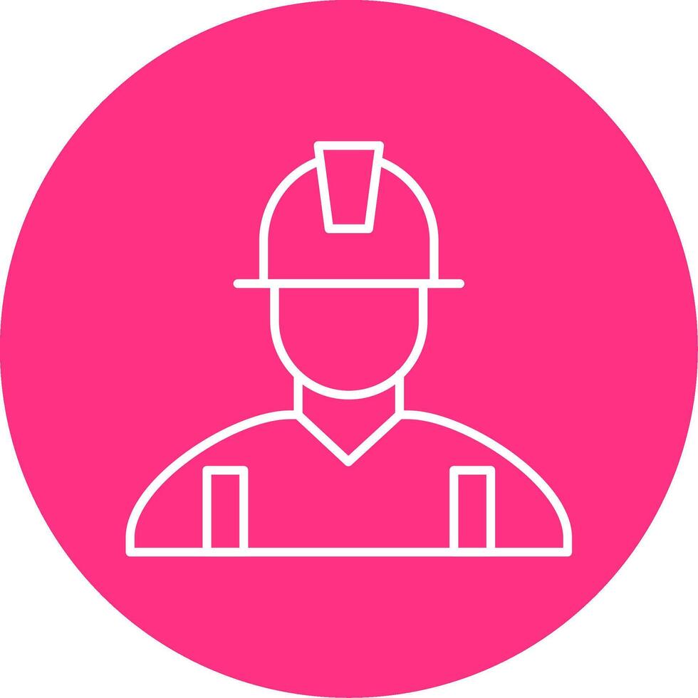 Engineer Line Multicircle Icon vector