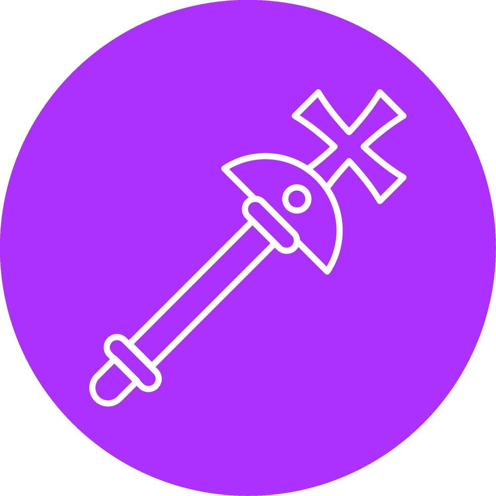 Scepter Line Multicircle Icon vector