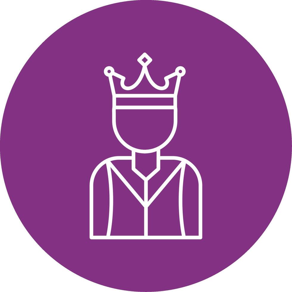 Prince Line Multicircle Icon vector