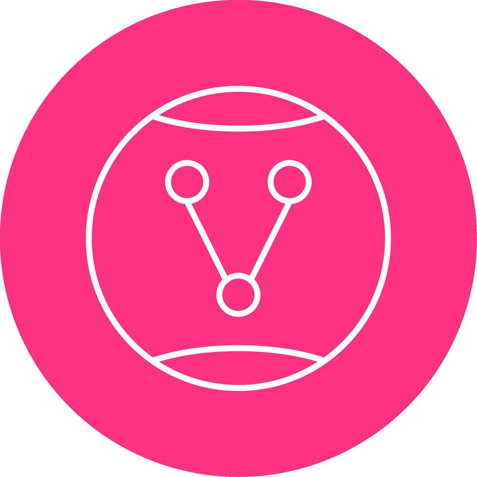 Share Option Line Multicircle Icon vector