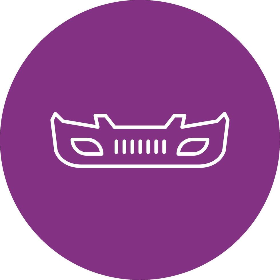 Bumper Line Multicircle Icon vector