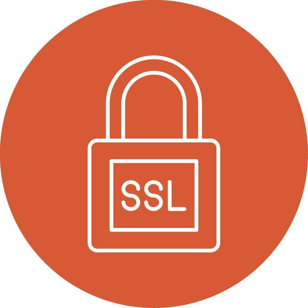SSL Line Multicircle Icon vector