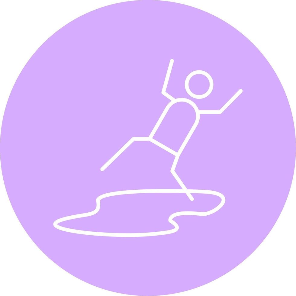Slippery Line Multicircle Icon vector