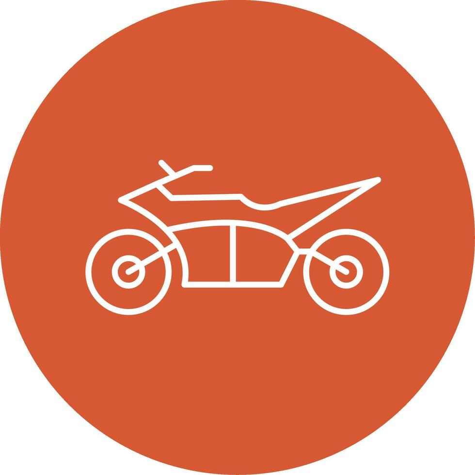 Motocross Line Multicircle Icon vector