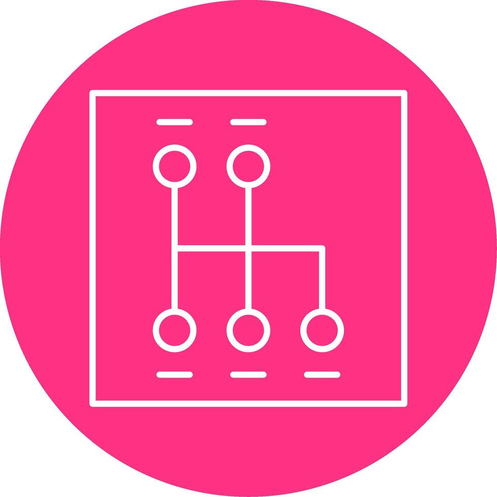 Shift Line Multicircle Icon vector
