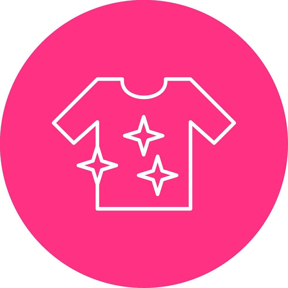 Shirt Line Multicircle Icon vector