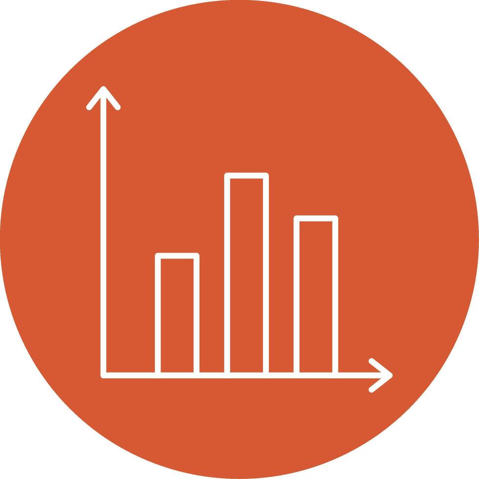 Prediction Line Multicircle Icon vector