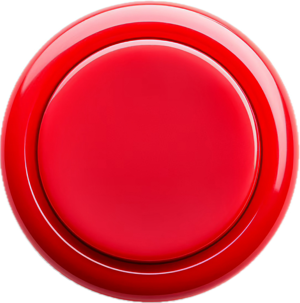 ai généré rouge pousser bouton png