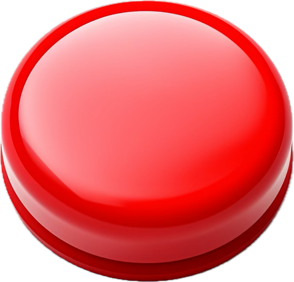 ai généré rouge pousser bouton png