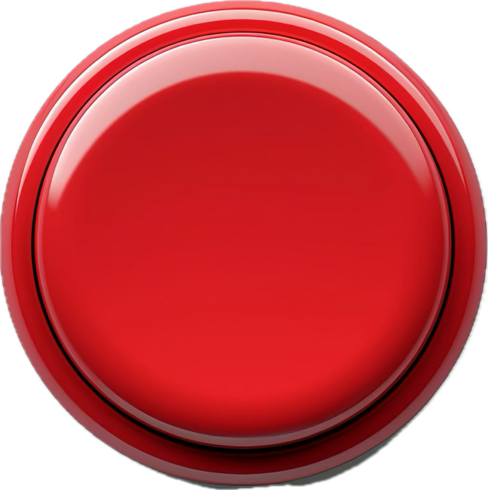 AI generated red push button png