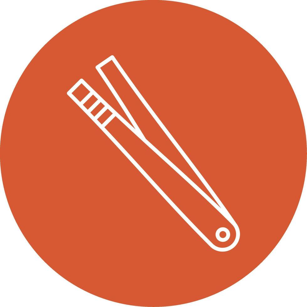 Tweezer Line Multicircle Icon vector