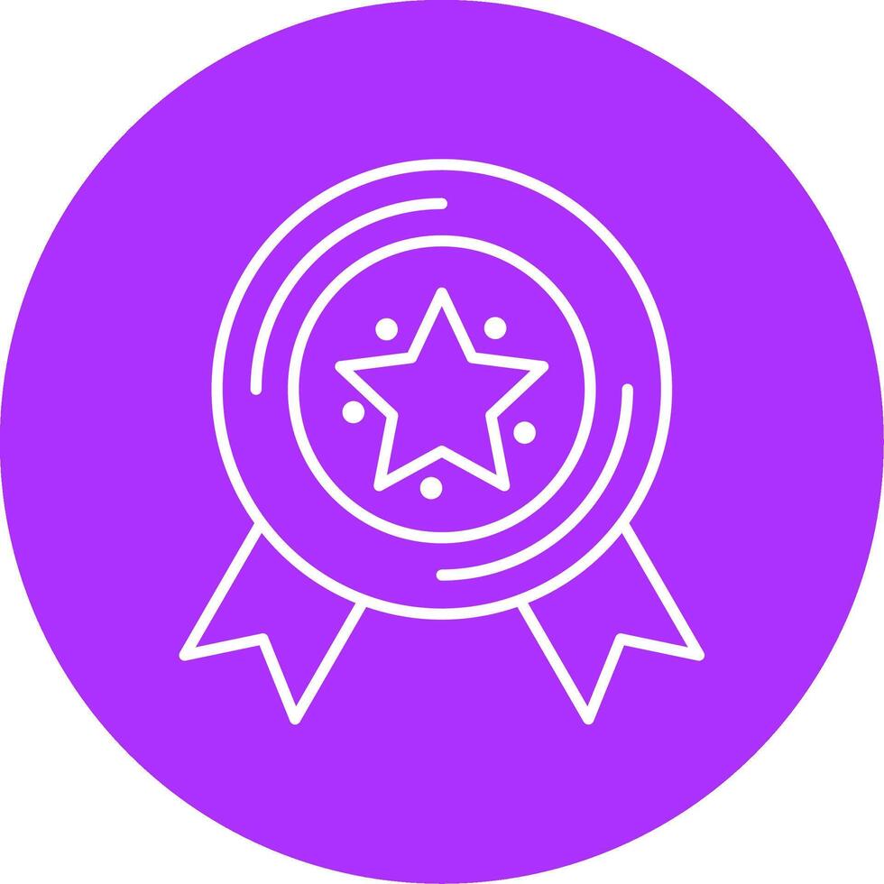 Medal Line Multicircle Icon vector