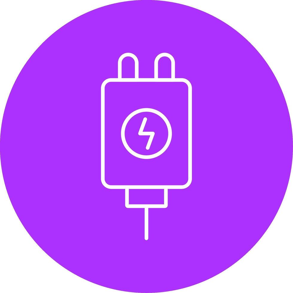 Adapter Line Multicircle Icon vector