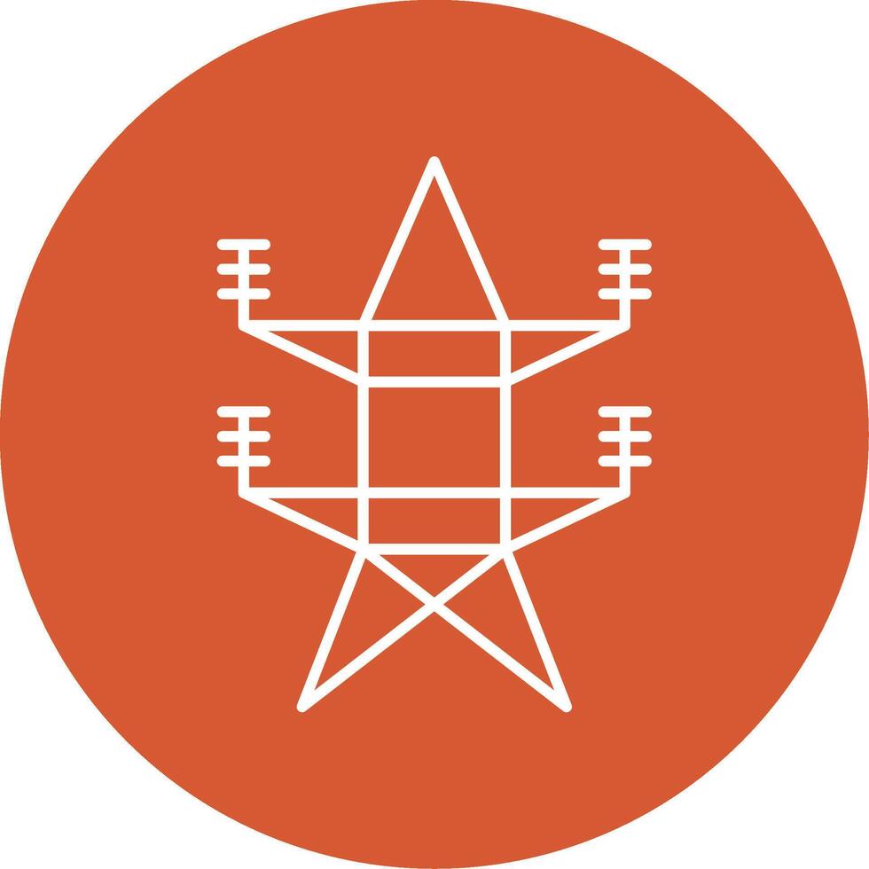 Electricity Line Multicircle Icon vector