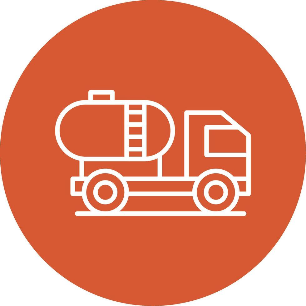 Tanker Line Multicircle Icon vector