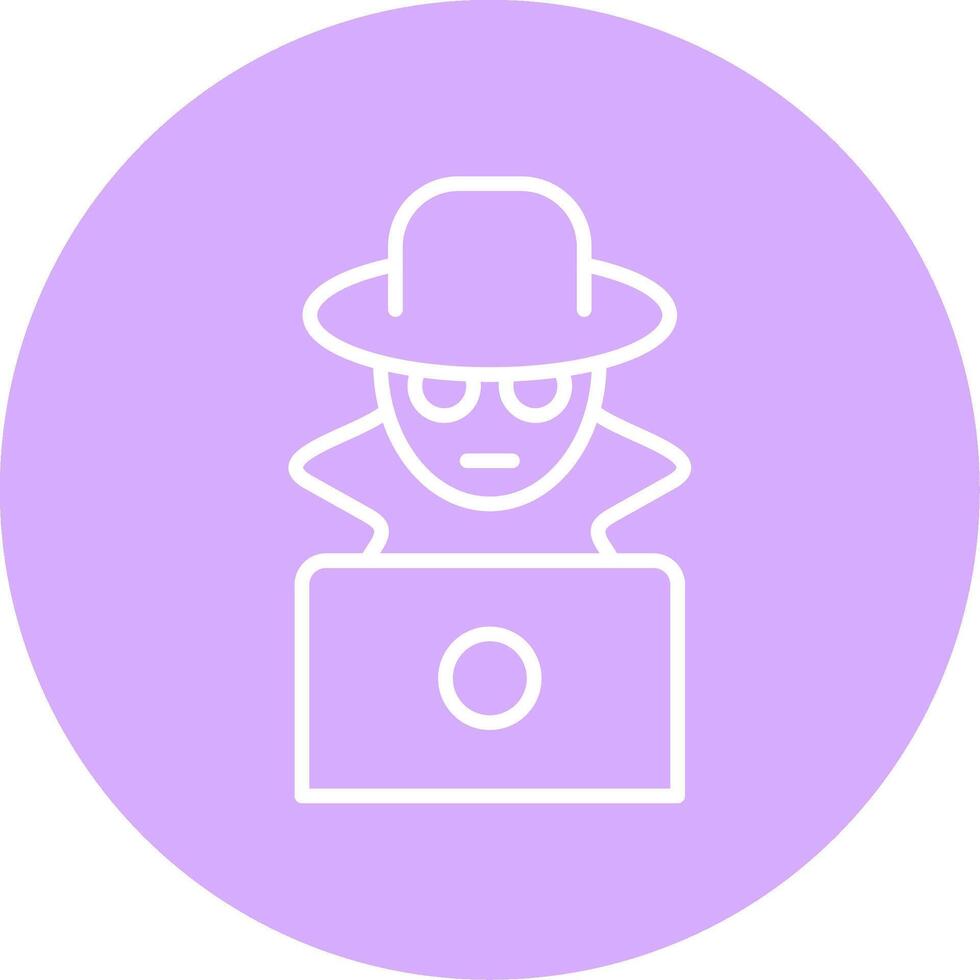 Fraud Line Multicircle Icon vector