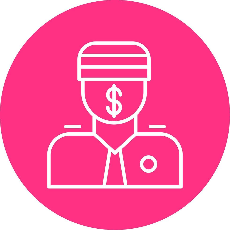 Bribe Line Multicircle Icon vector