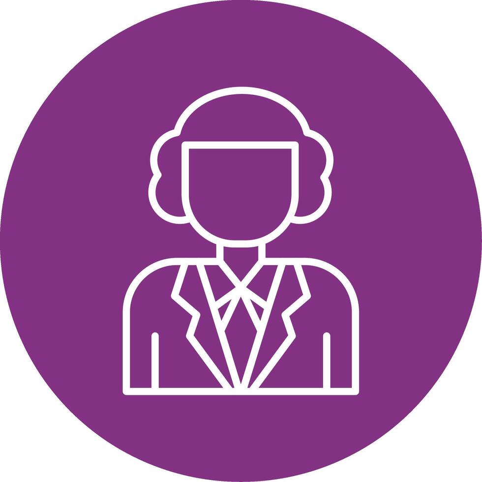 Judge Line Multicircle Icon vector