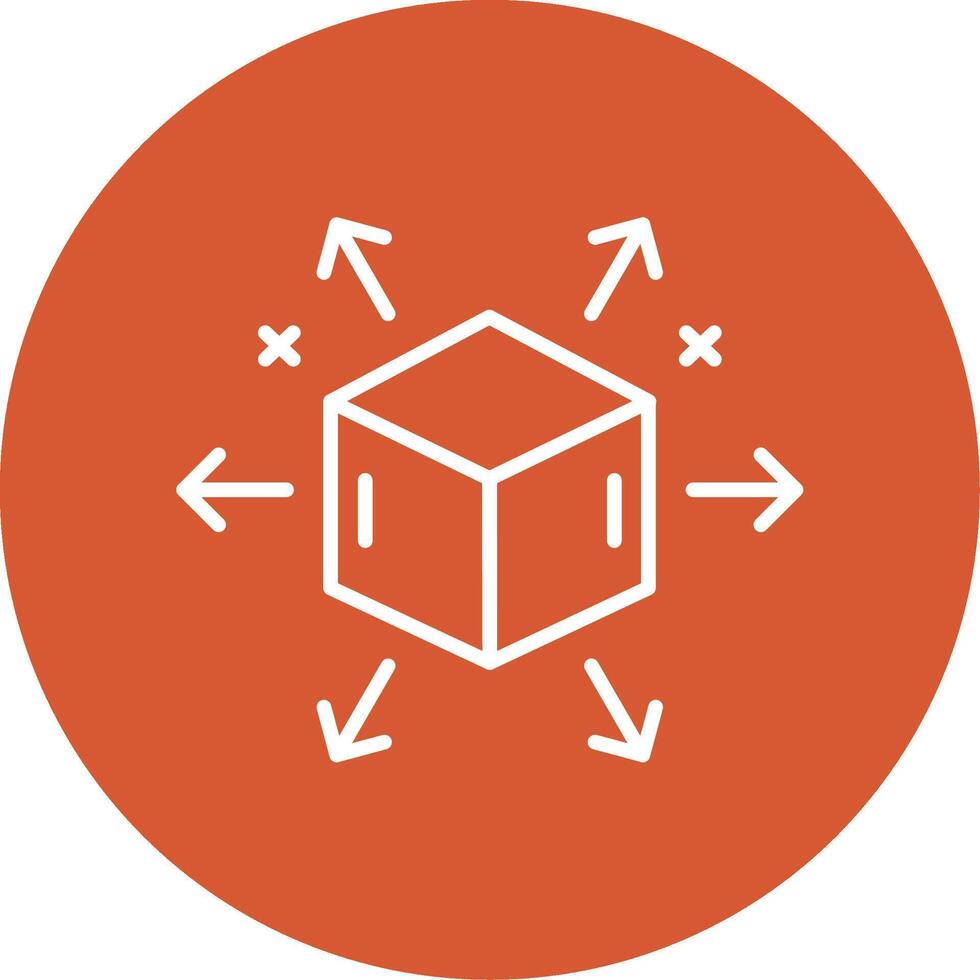 Distribution Line Multicircle Icon vector