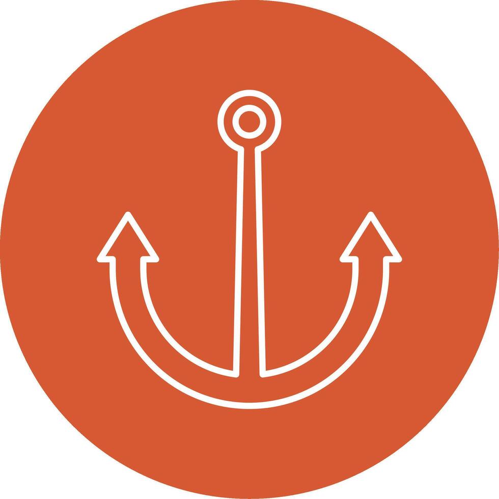 Anchor Line Multicircle Icon vector