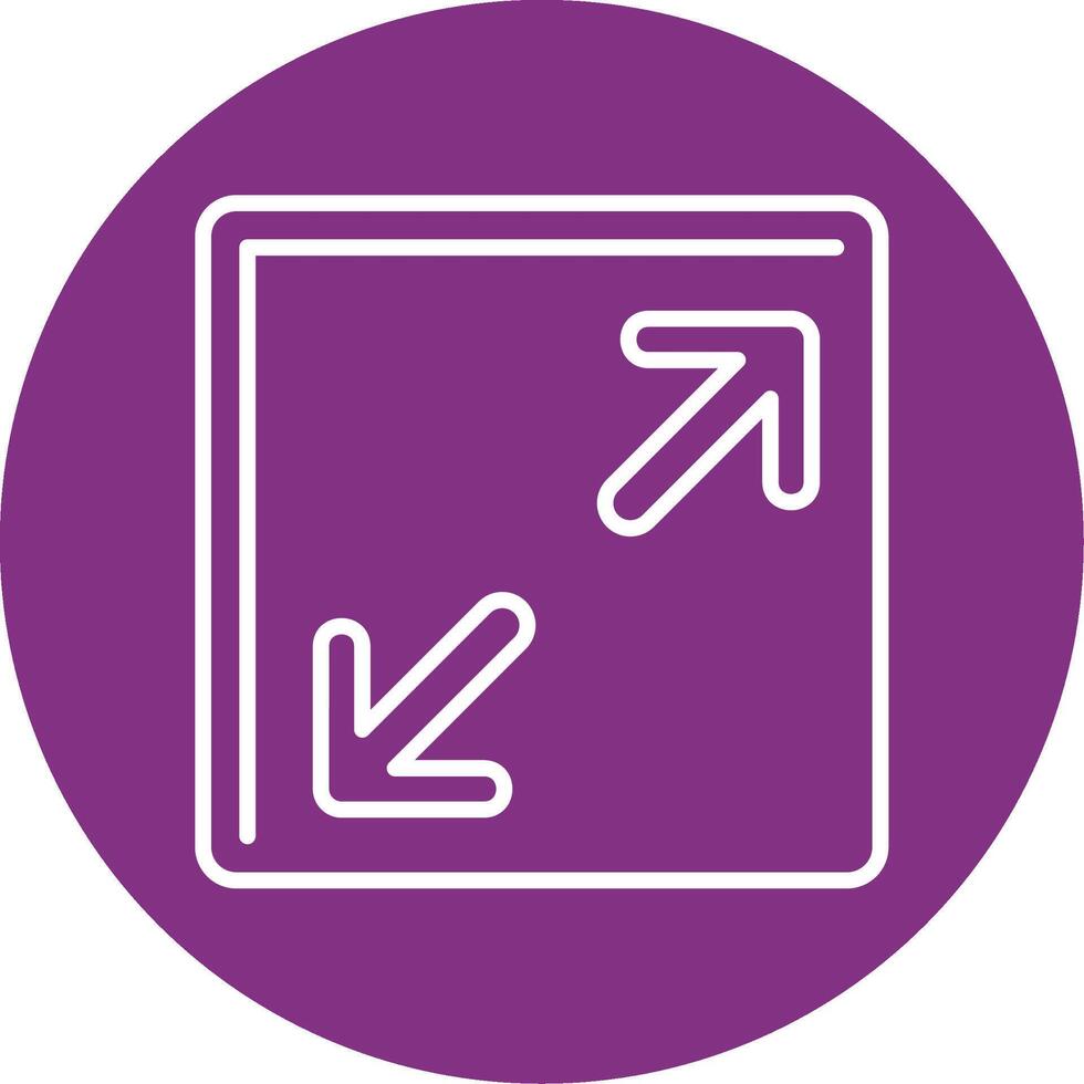 Resize Line Multicircle Icon vector