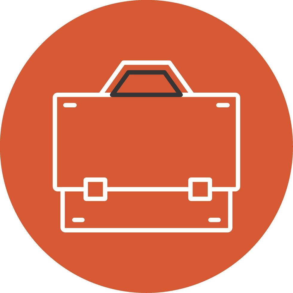 Breifcase Line Multicircle Icon vector