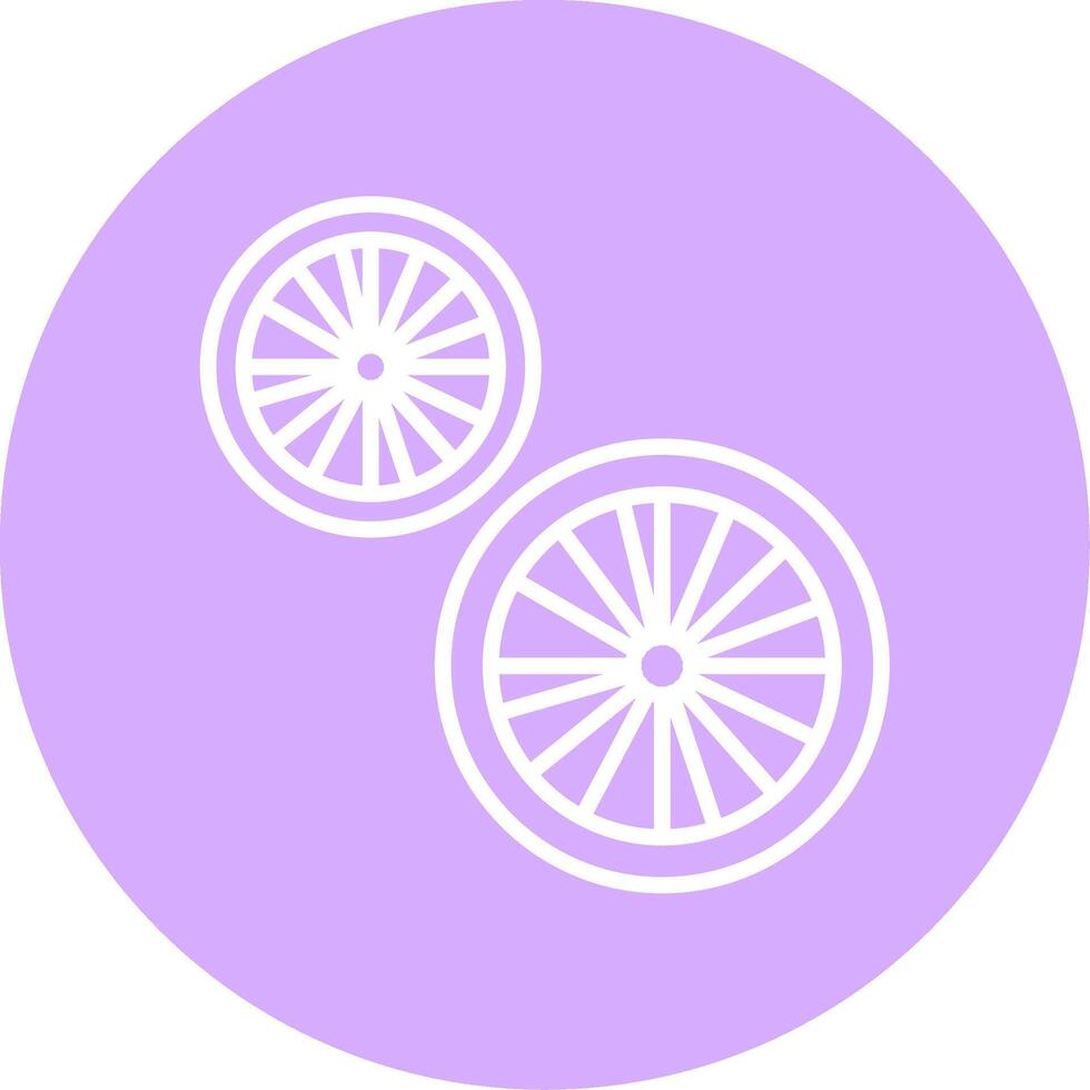 Lime Line Multicircle Icon vector
